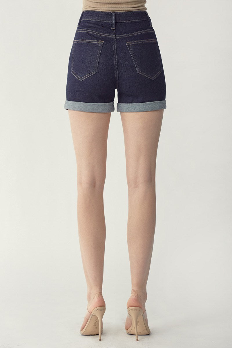 RISEN DARK ROLLED SHORTS