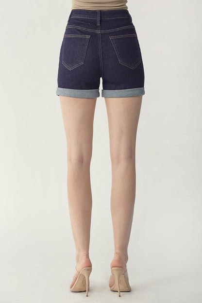 RISEN DARK ROLLED SHORTS