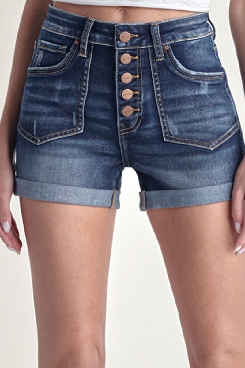 Risen Button Fly Cuff Shorts