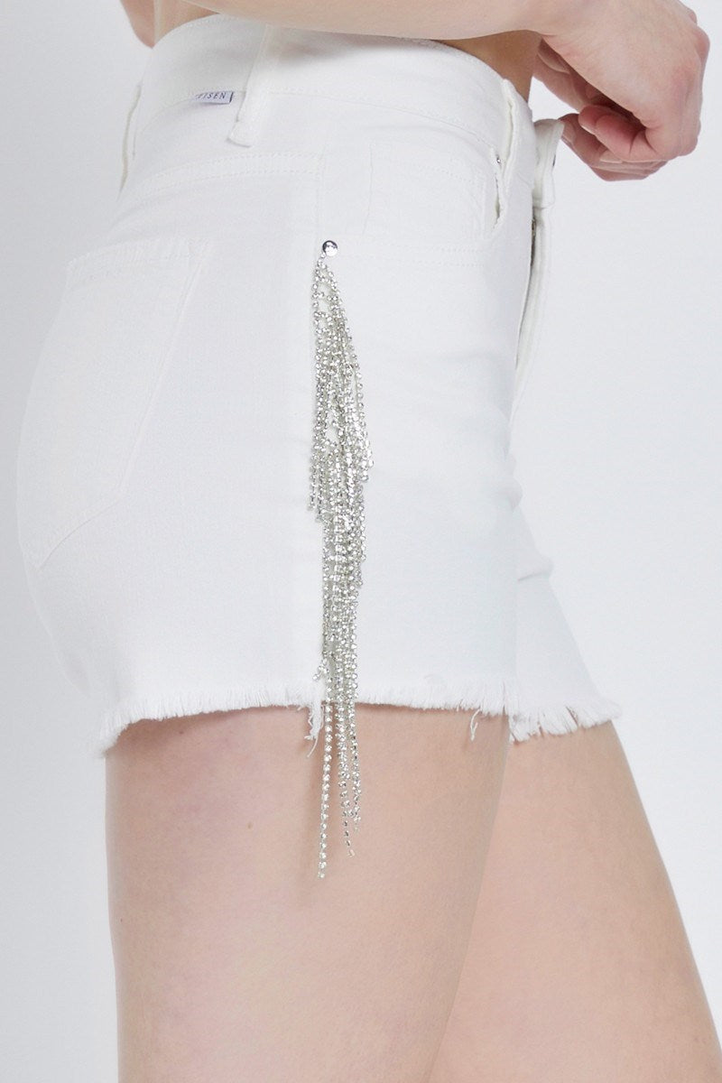 RISEN FRINGE SHORTS-HIGH