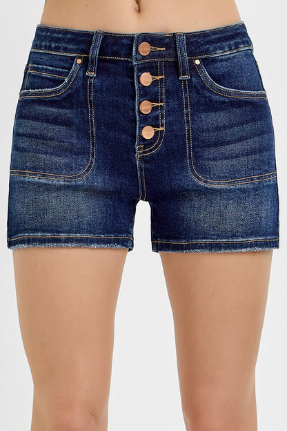 RISEN BUTTON SHORTS-HIGH