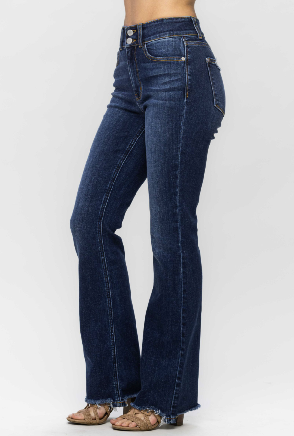 JUDY BLUE FRAYED HEM BOOTCUT