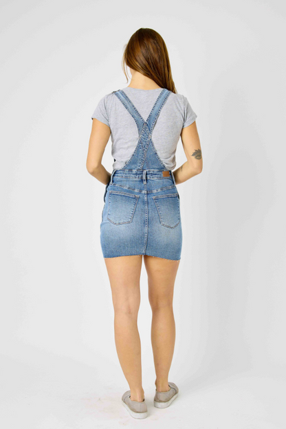 JUDY BLUE OVERALL SKIRT