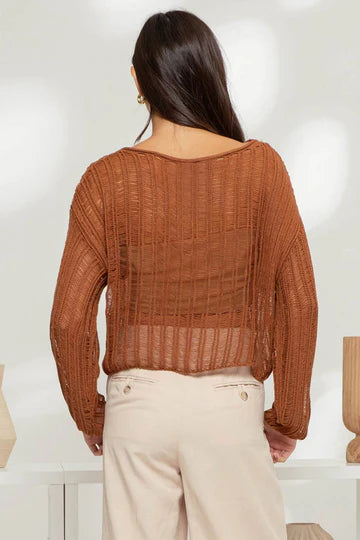 Crochet Ladder Sweater