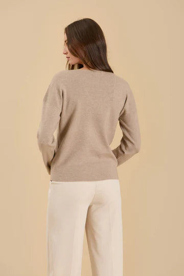 V Neck Seam Sweater