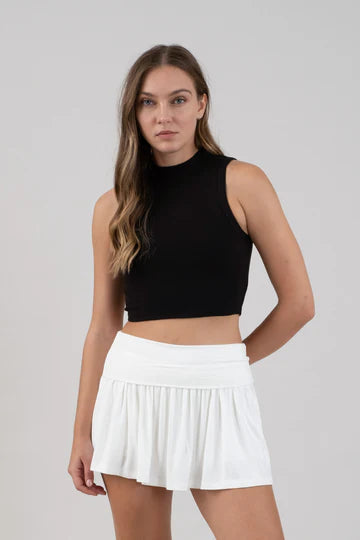 RIBBED CROPPED TOP