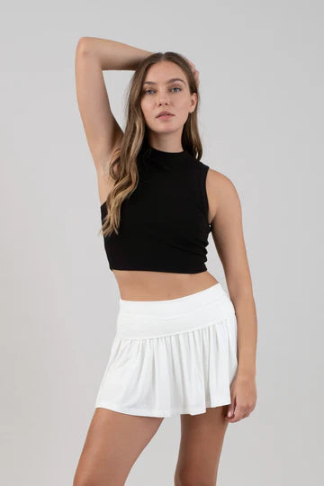 RIBBED CROPPED TOP