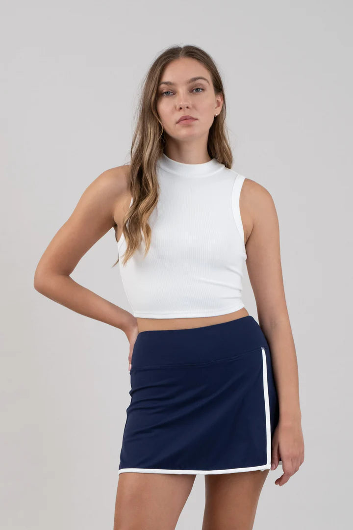 RIBBED CROPPED TOP