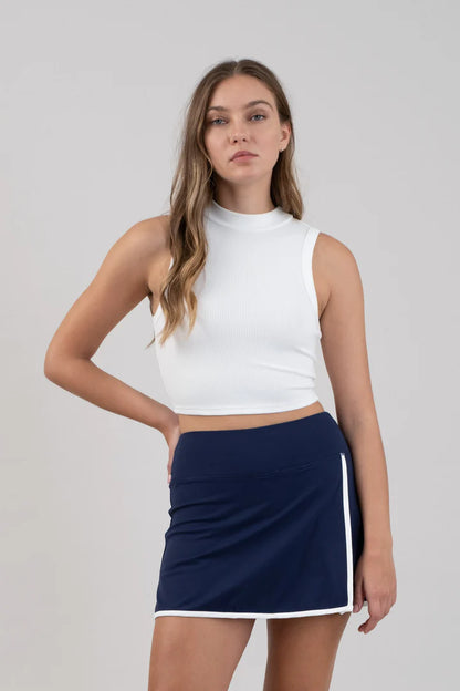 RIBBED CROPPED TOP