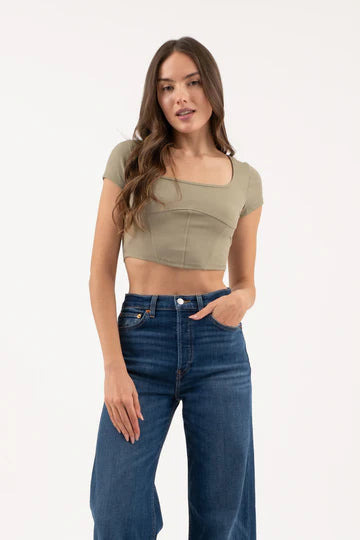 CORSET CROP TOP