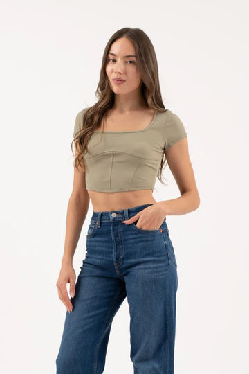 CORSET CROP TOP