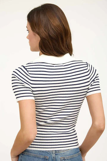 Effortless Stripe Polo