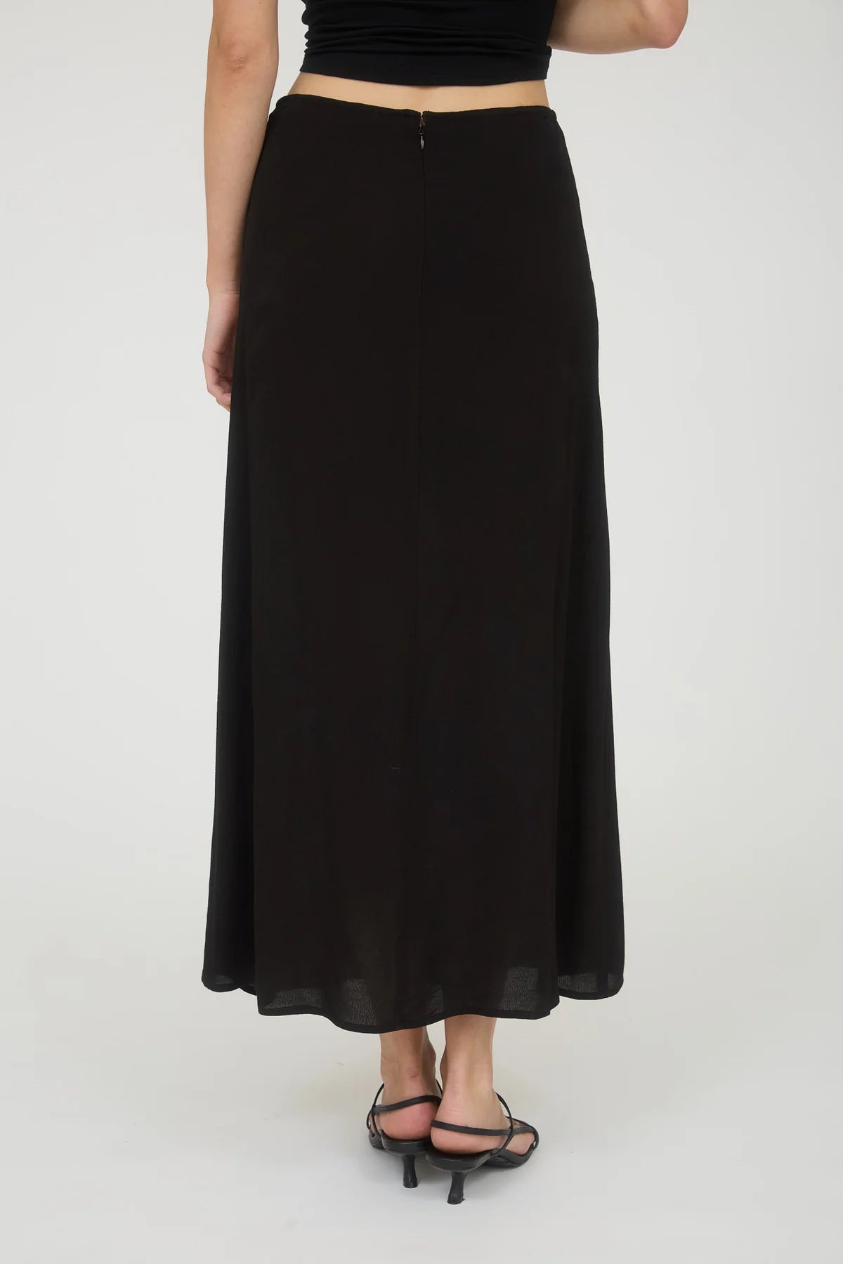 Side Slit Midi Skirt