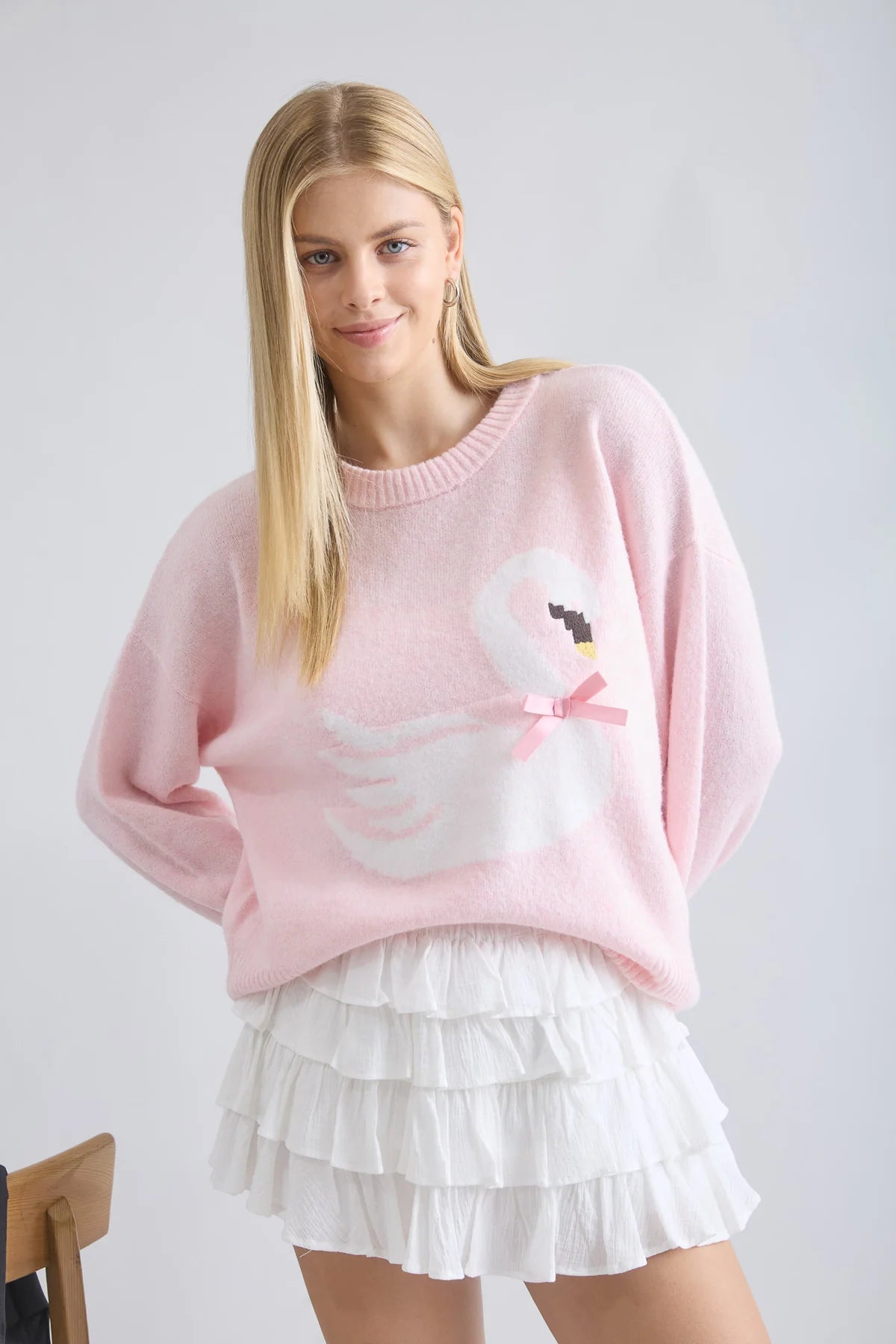 Swan Knit Pullover