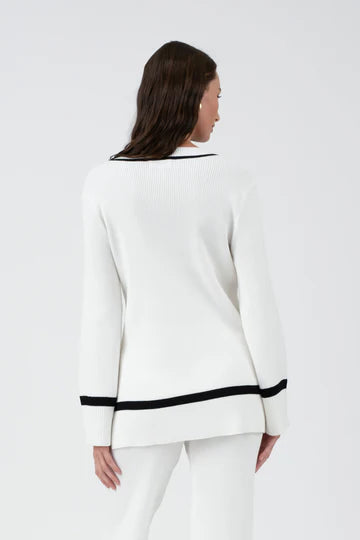 Contrast Trim Sweater