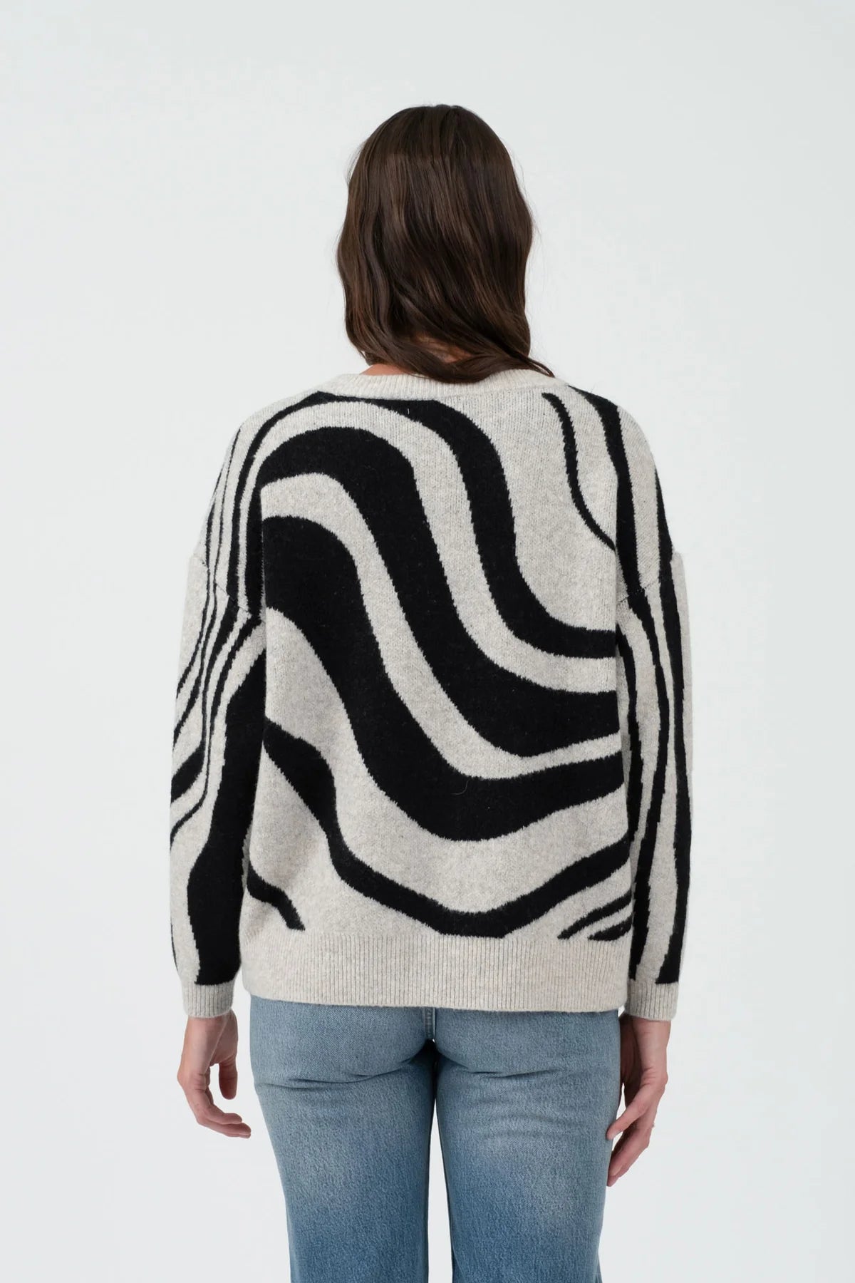 Zebra Print Sweater