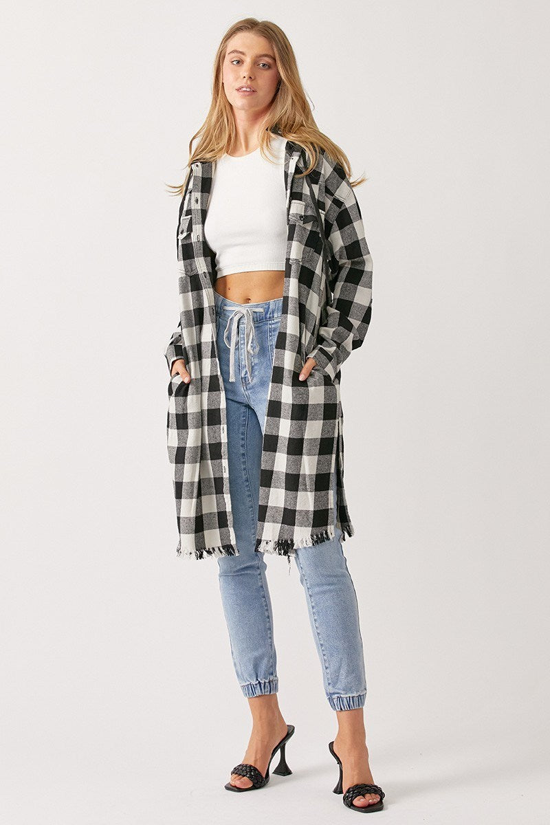 BUFFALO SHIRT JACKET W/ HOODIE