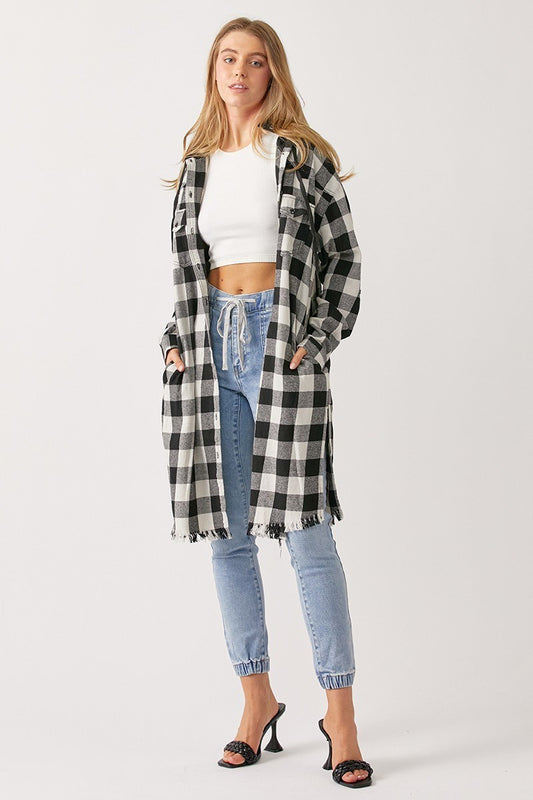 BUFFALO SHIRT JACKET W/ HOODIE