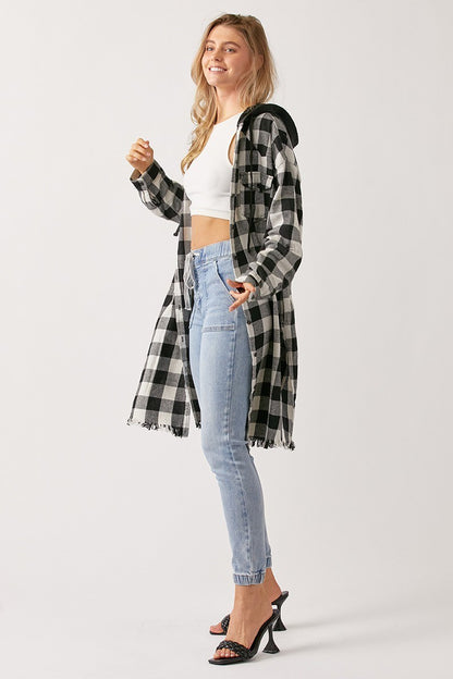 BUFFALO SHIRT JACKET W/ HOODIE