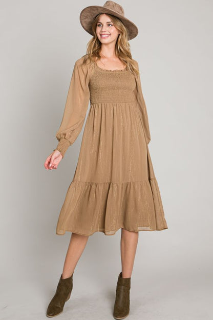 Lurex Chiffon Dress