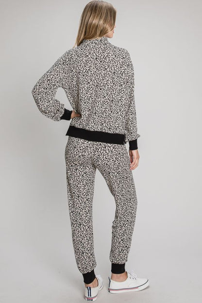 Leopard Terry Joggers