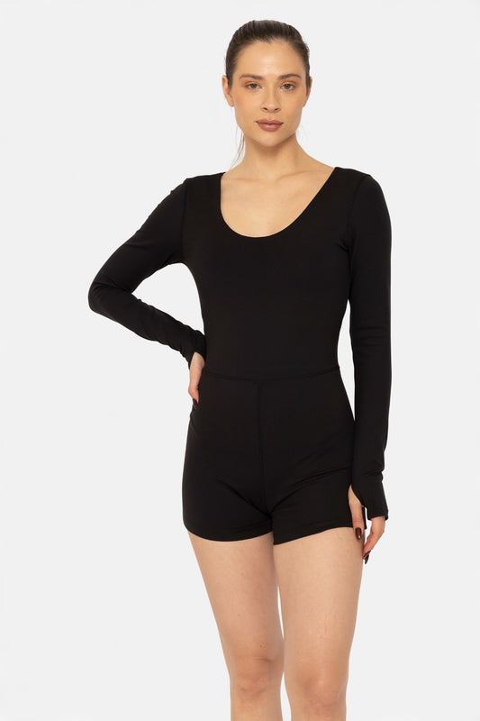 Long Sleeve Active Romper