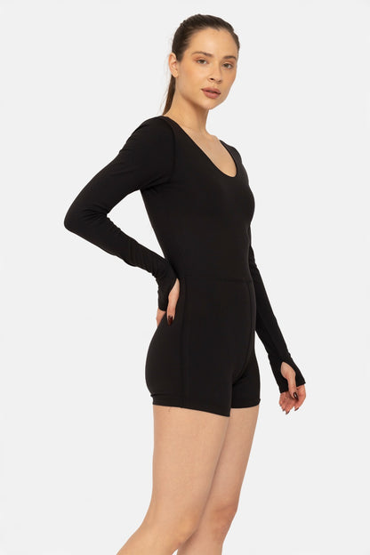 Long Sleeve Active Romper