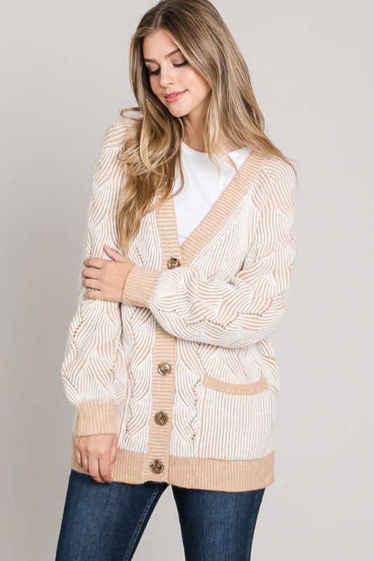 Cozy Jacquard Cardigan