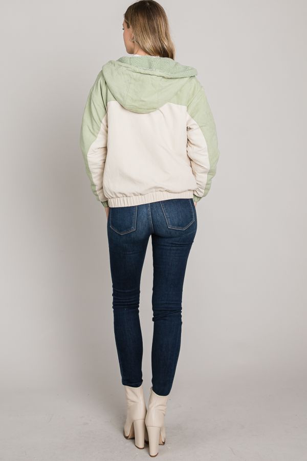 Pistachio Cream Woven Jacket