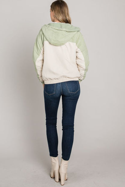 Pistachio Cream Woven Jacket