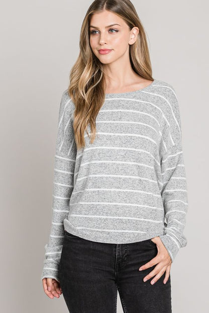 Back Top Tie Sweater
