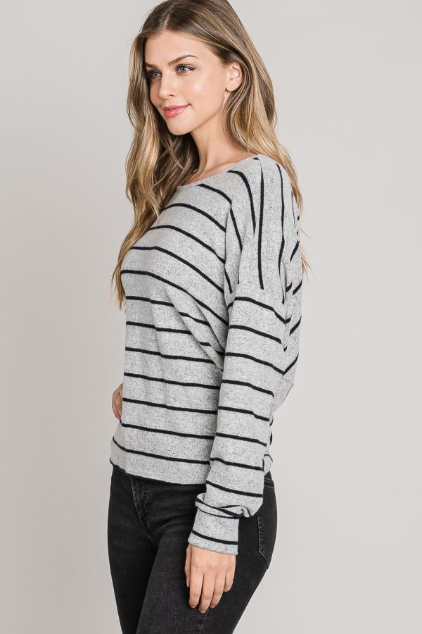Back Top Tie Sweater