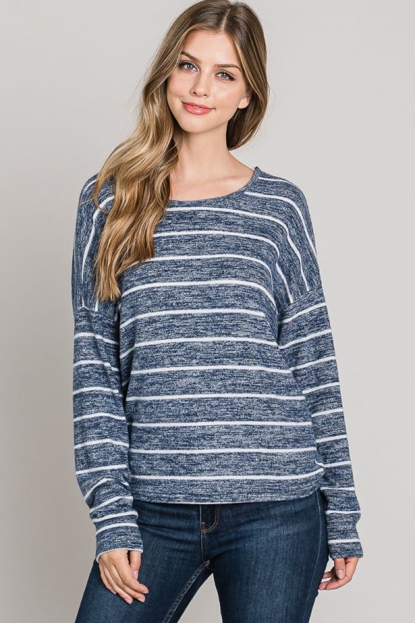Back Top Tie Sweater