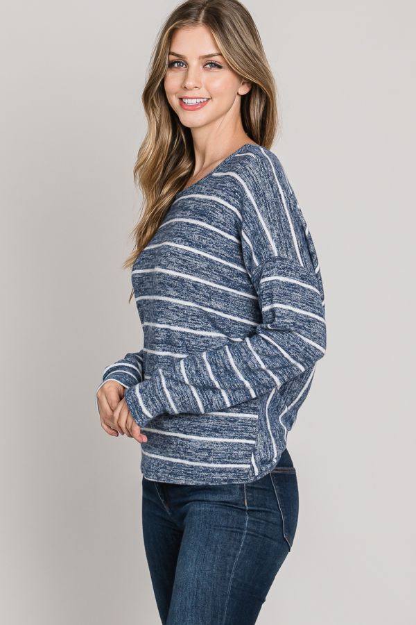 Back Top Tie Sweater