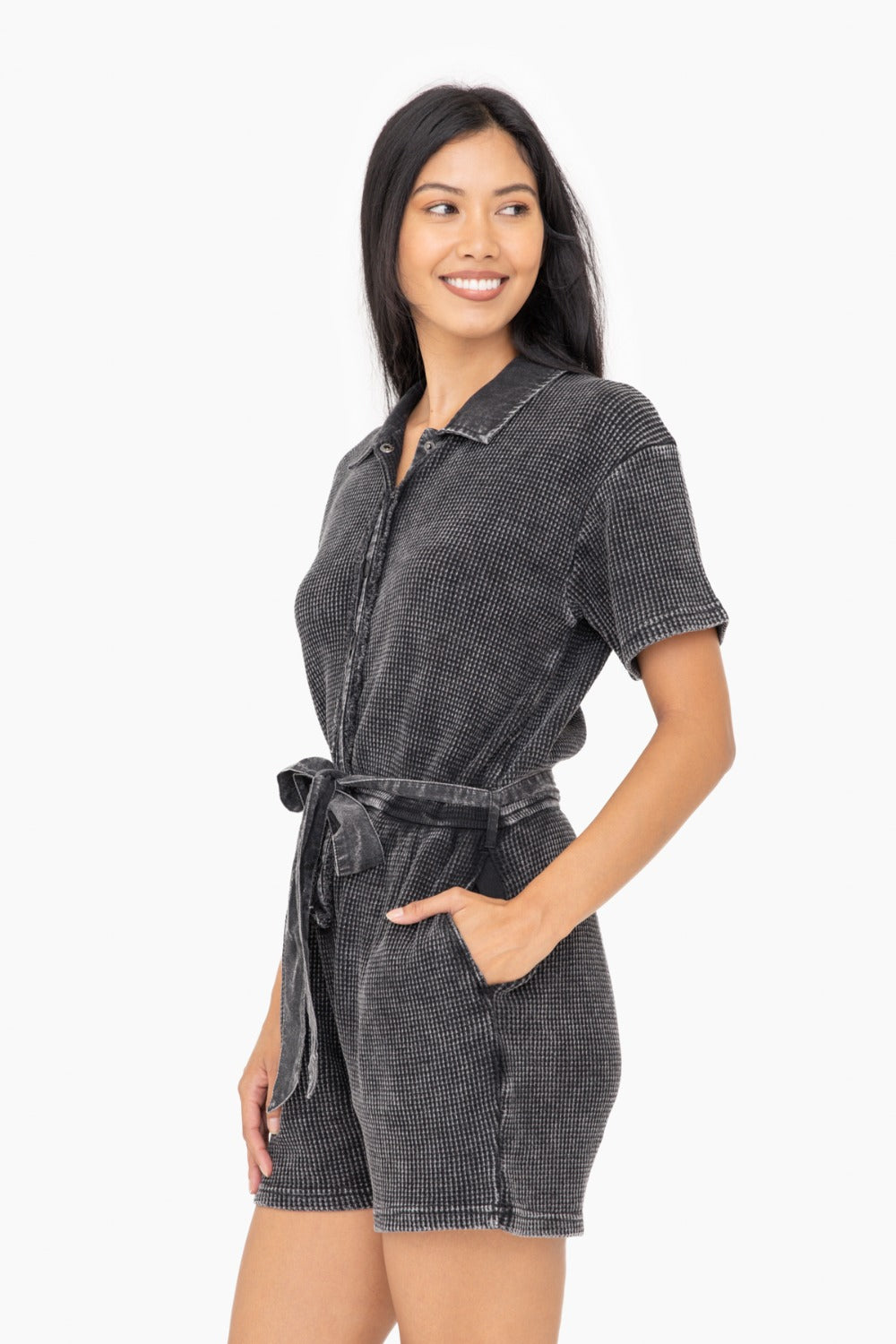 Mineral Wash Cotton Playsuit