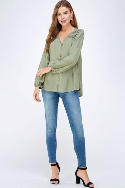 Button Down Blouse